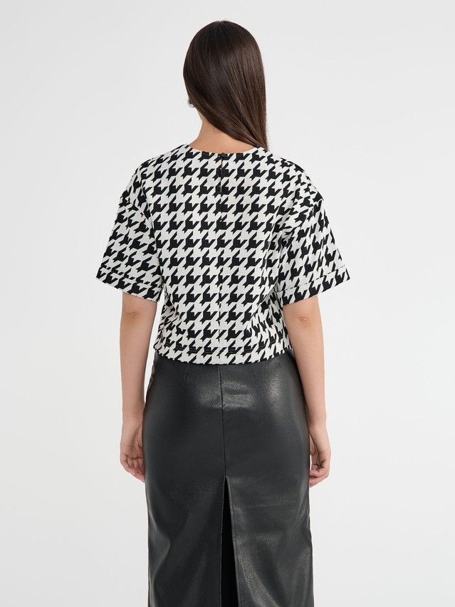 Women's polo neck shirt CONTE ELEGANT LD 2809, s.170-92, dogtooth - 6