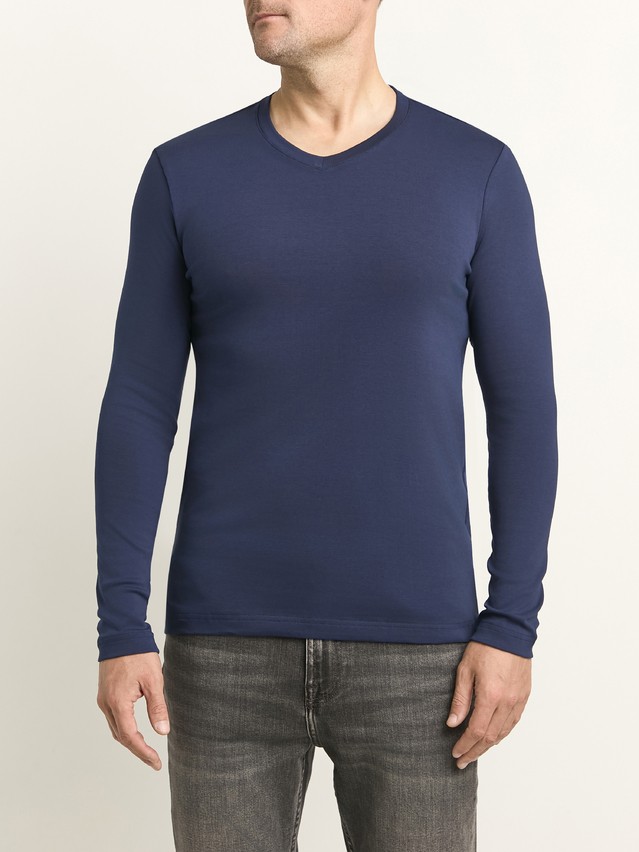 Men's polo neck shirt DIWARI BASIC MEN MD 4032, s.176,182-92, navy - 1