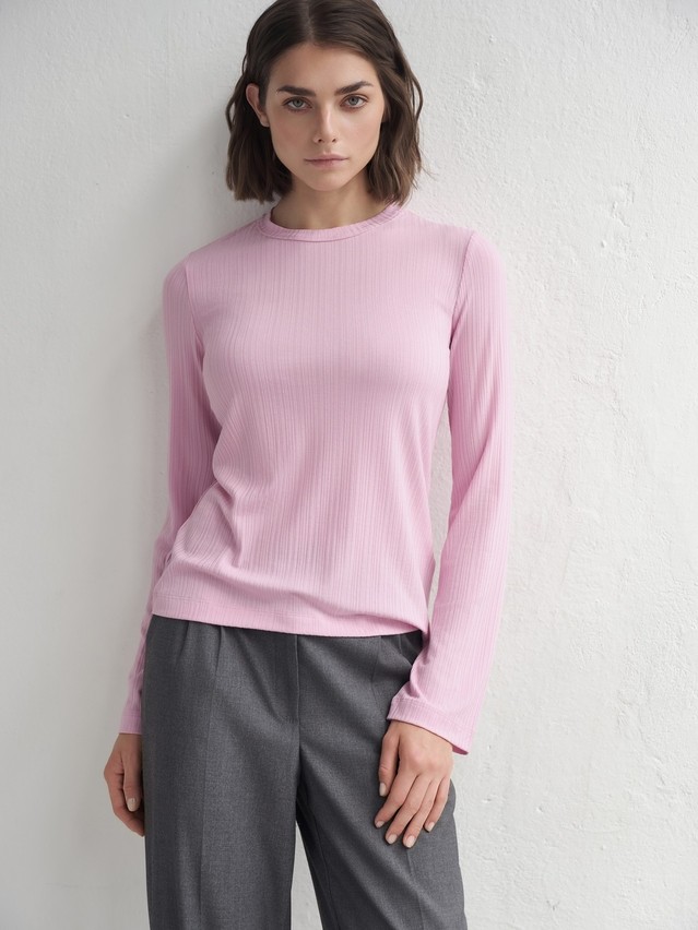 Women's polo neck shirt CONTE LD 3242, s.170-84, pink - 1