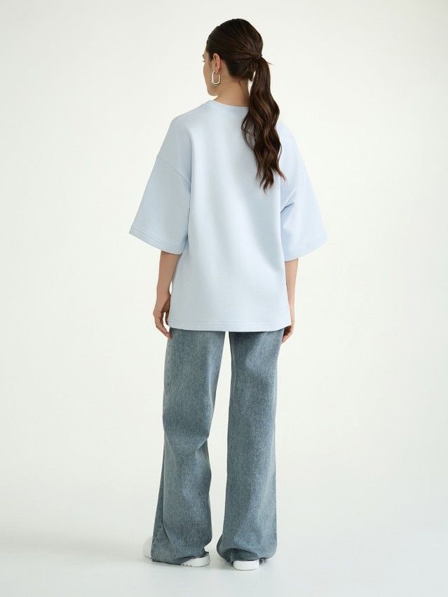 Women's polo neck shirt CONTE ELEGANT LD 3052, s.170-84, blue quartz - 4