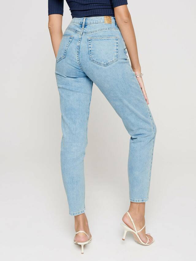 Mom Fit jeans jeans with High rise CON-188, s.170-90, acid washed blue - 2