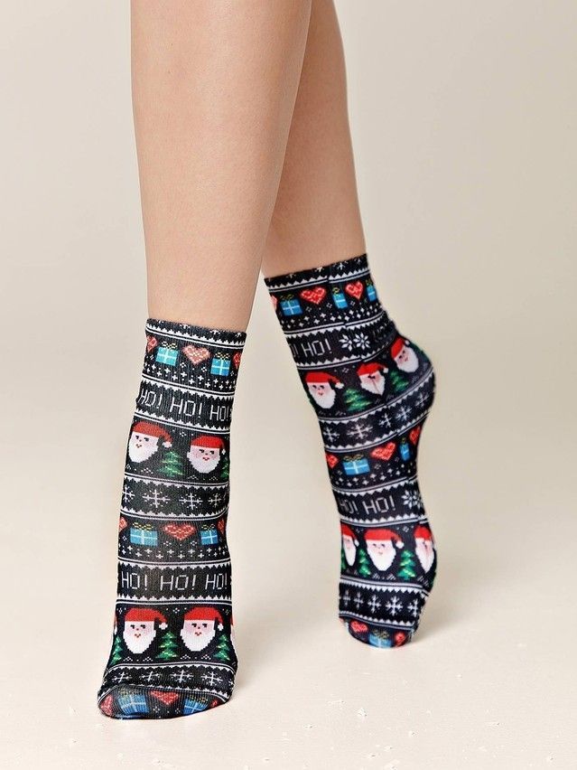 Women's socks CONTE ELEGANT FANTASY, s.23-25, 500 black - 2