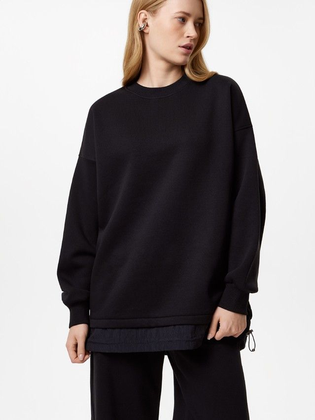 Women's polo neck shirt CONTE LD 3224, s.170-84, black - 1