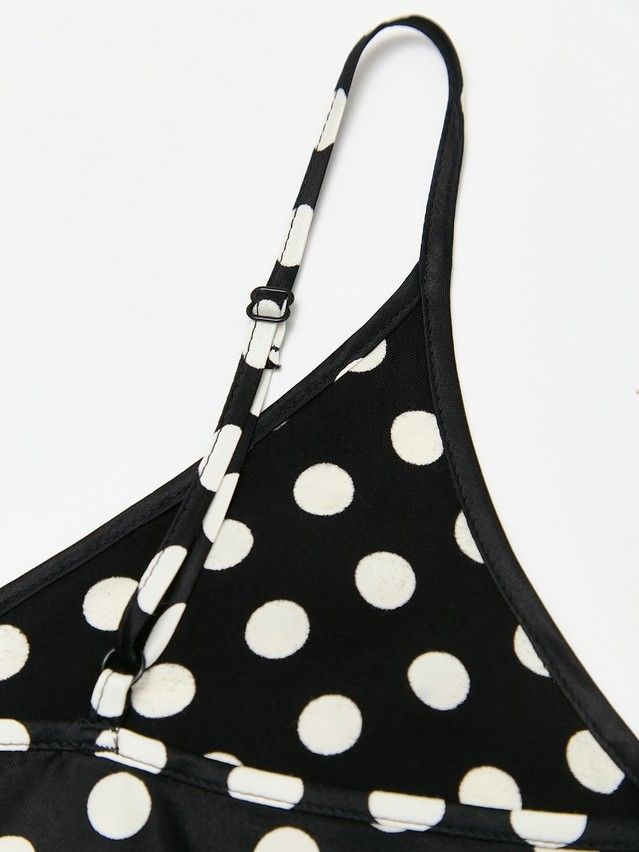 Woman's sleeveless top CONTE ELEGANT LTD 2612, s.170-84-90, black-white dots - 7