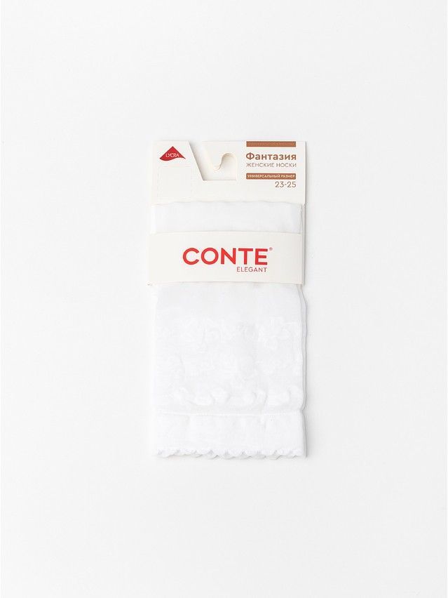 Women's socks CONTE ELEGANT FANTASY, s.23-25, bianco - 5