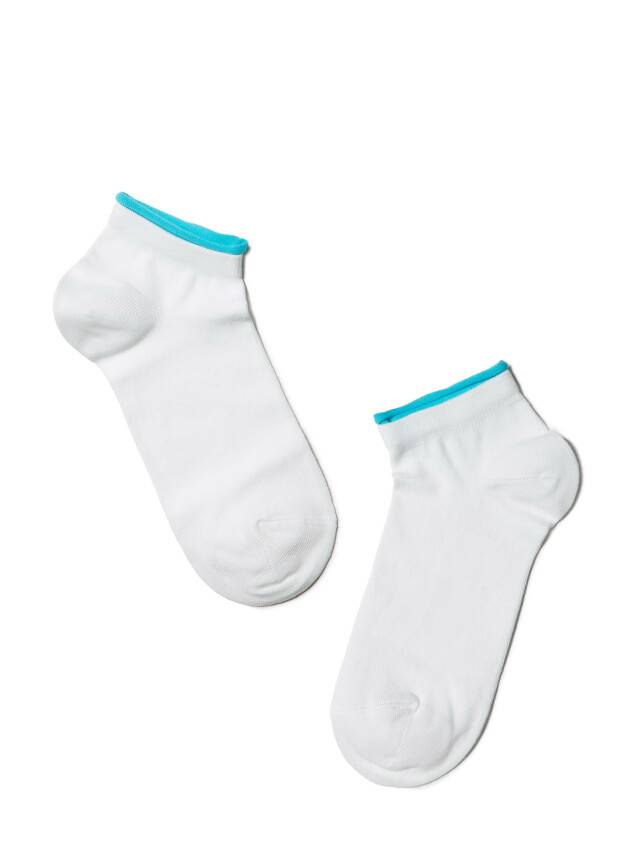 Women's socks CONTE ELEGANT ACTIVE, s.23, 035 white-turquoise - 2
