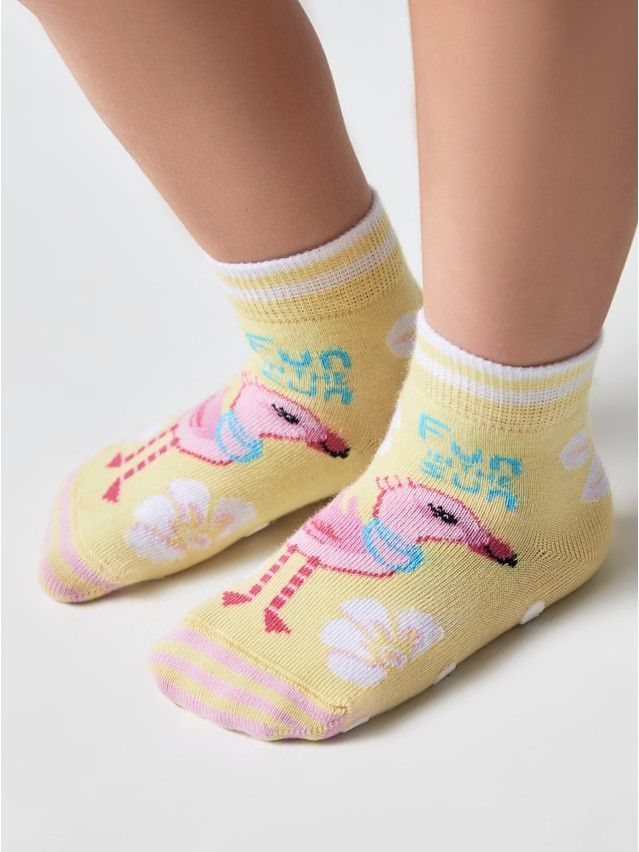 Children's socks TIP-TOP (anti-slip),s.18-20, 475 light yellow - 1