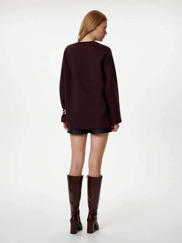 Women's polo neck shirt CONTE LD 3231, s.170-84, dark chocolate - 3