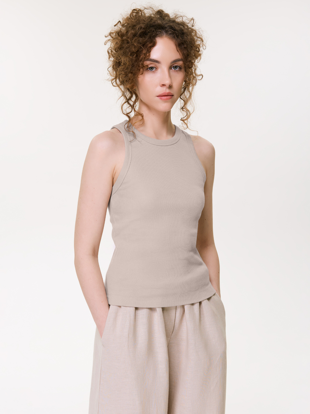 Women's tank top CONTE ELEGANT BASIC COLLECTION LM 5022, s.170-84, beige - 1