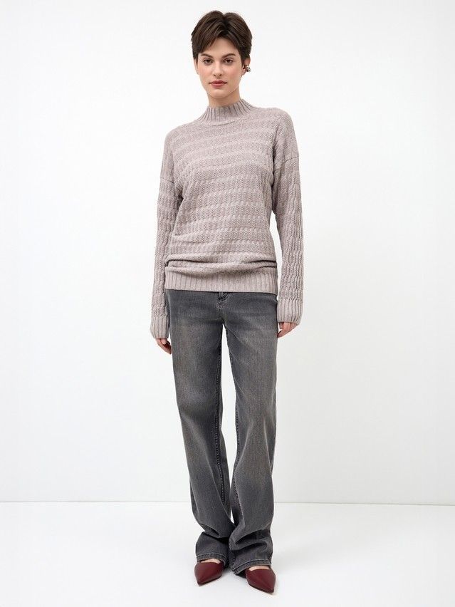 Women's pullover CONTE ELEGANT LDK24105, s.170-84, cappuccino melange - 3