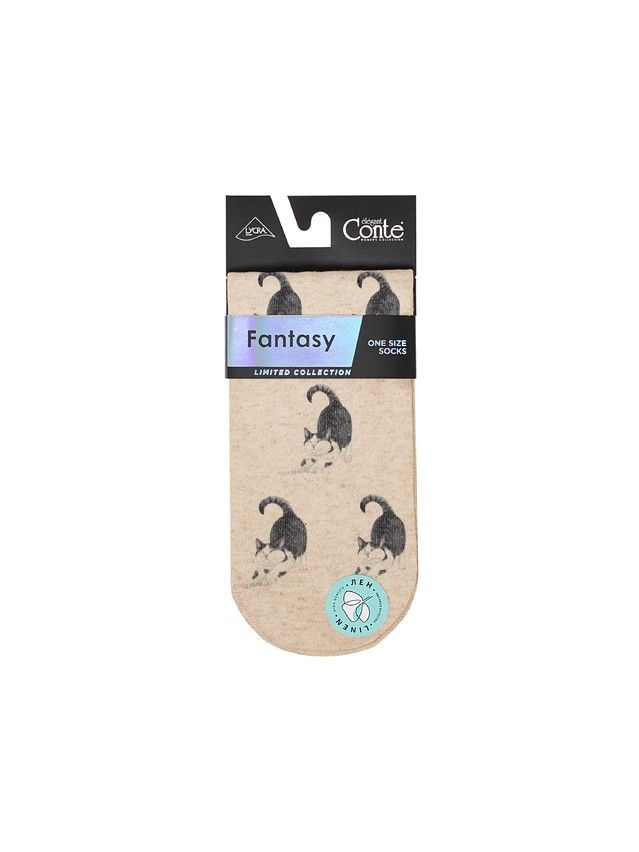 Women's socks CONTE ELEGANT FANTASY, s.23-25, 741 beige - 4
