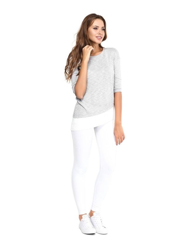 Women's polo neck shirt CONTE ELEGANT LD 608, s.170,176-88, grey - 2