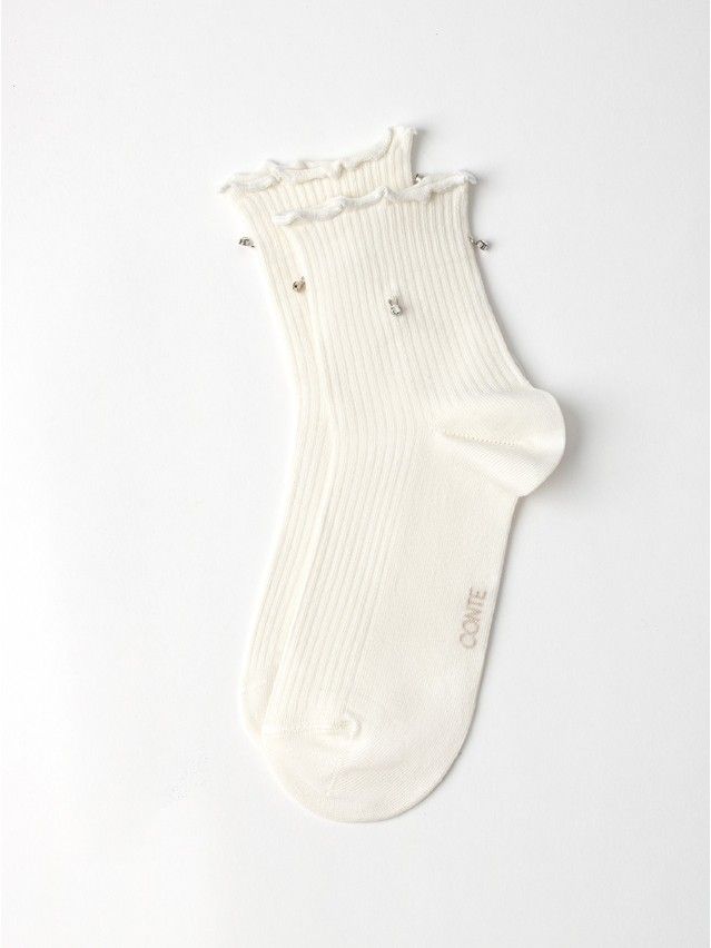 Women's socks CONTE, s.23-25, 1157 milky - 8