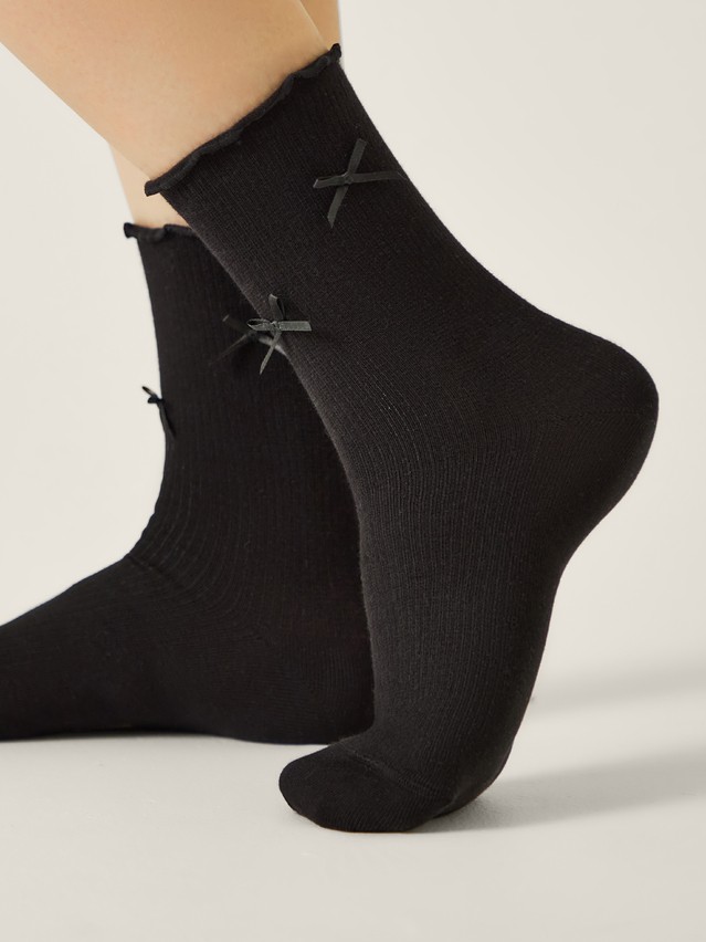 Women's socks CONTE ELEGANT FANTASY, s.23-25, 819 black - 2