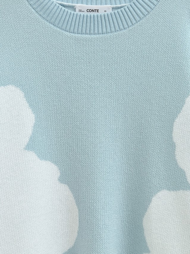 Women's pullover CONTE ELEGANT LDK24122, s.170-84, blue-white - 8