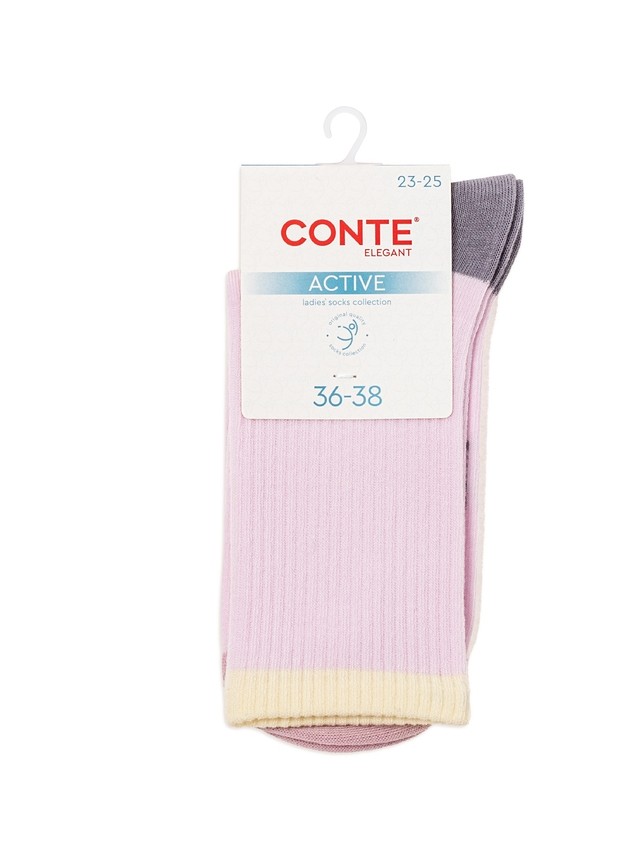 Women's socks CONTE ELEGANT ACTIVE, s.23-25, 964 light pink - 4