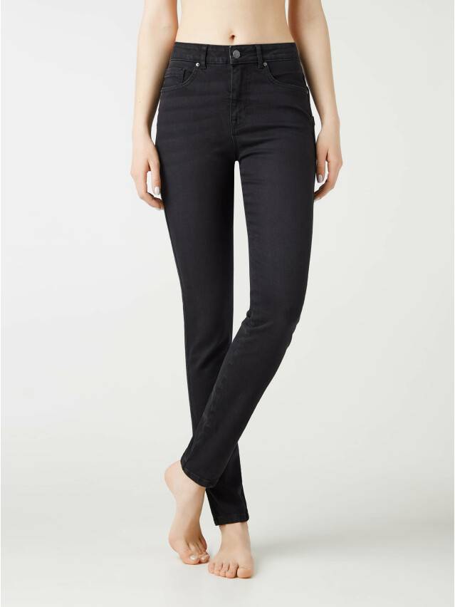 Denim trousers CONTE ELEGANT CON-391, s.170-102, washed black - 3