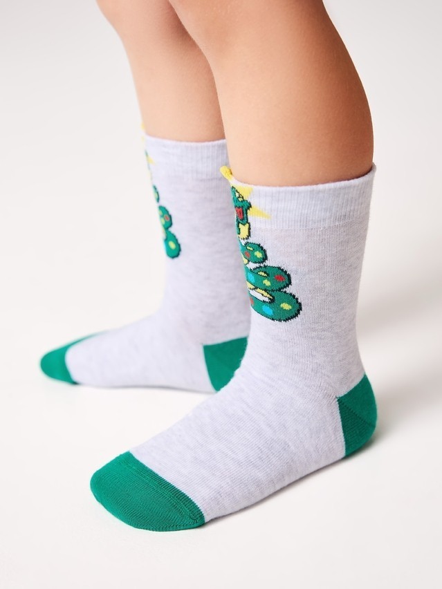 Children's socks CONTE-KIDS NEW YEAR, s.13-14, 175 light grey - 2