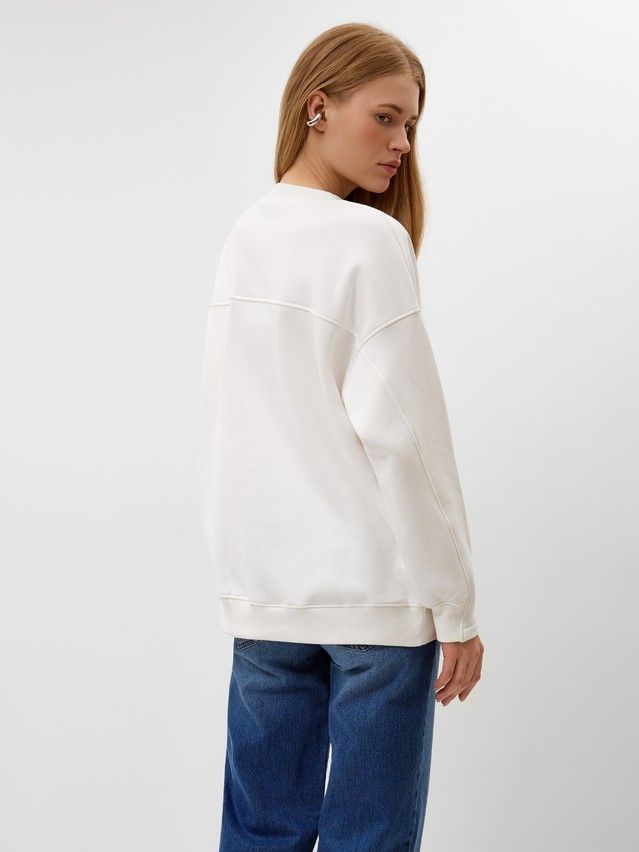 Women's polo neck shirt CONTE LD 3229, s.170-84, off-white - 2