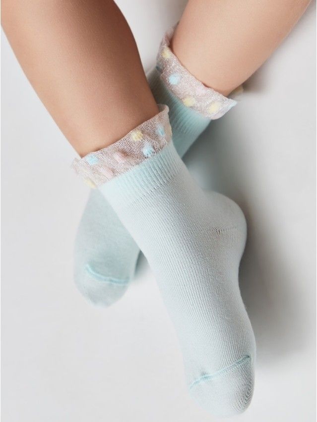 Children's socks CONTE-KIDS TIP-TOP, s.21-23, 540 pale turquoise - 1