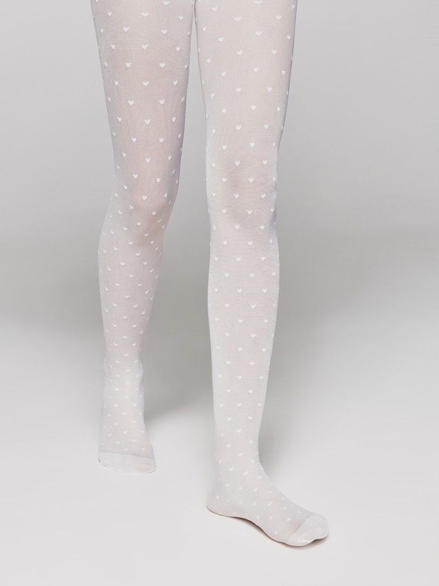 Fancy children's tights CONTE ELEGANT ANABEL, s.104-110, bianco - 2