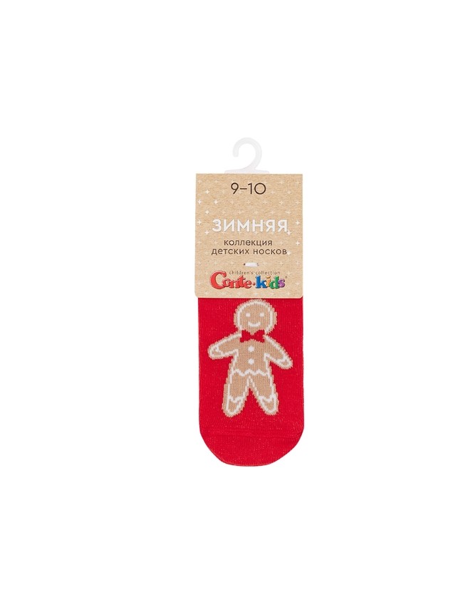 Children's socks CONTE-KIDS NEW YEAR, s.9-10, 1023 red - 2