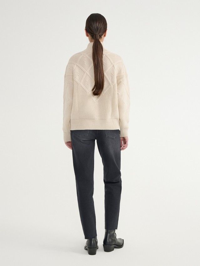 Denim trousers CONTE ELEGANT CON-661, s.170-102, black - 4