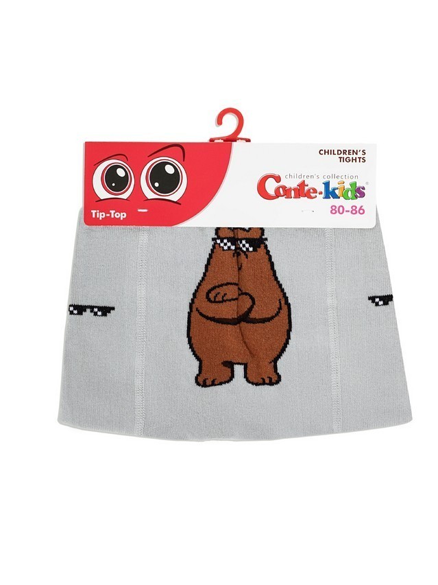 Children's tights CONTE-KIDS TIP-TOP, s.62-74 (12),708 light grey - 3