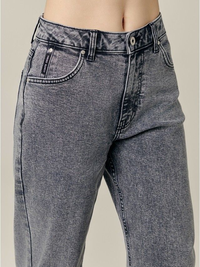 Denim trousers CONTE ELEGANT CON-681, s.170-102, washed black - 7