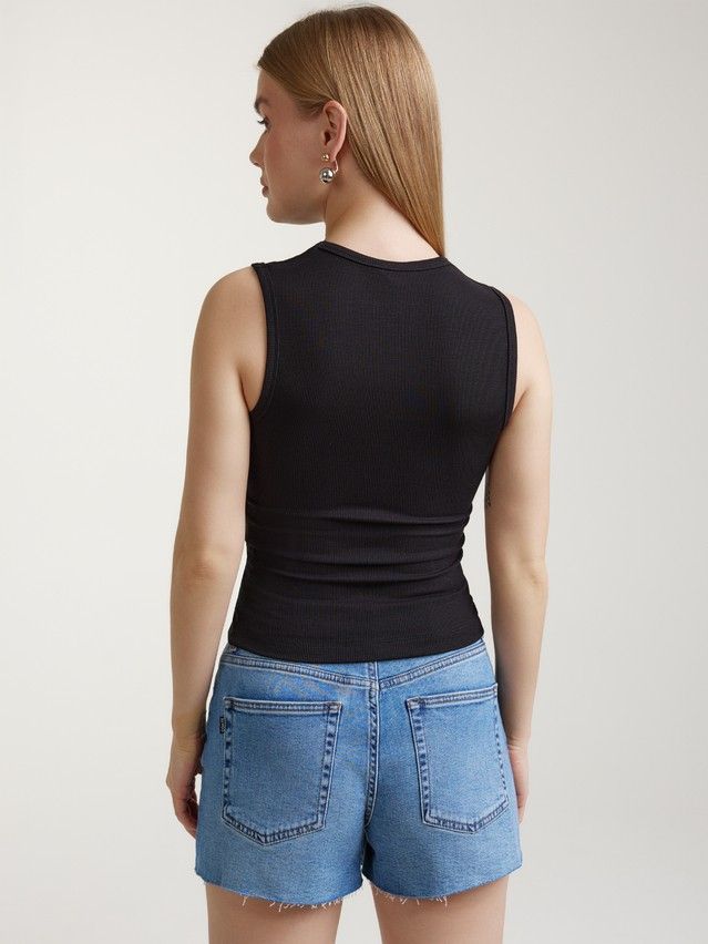 Women's polo neck shirt CONTE ELEGANT LD 3060, s.170-84, black - 3