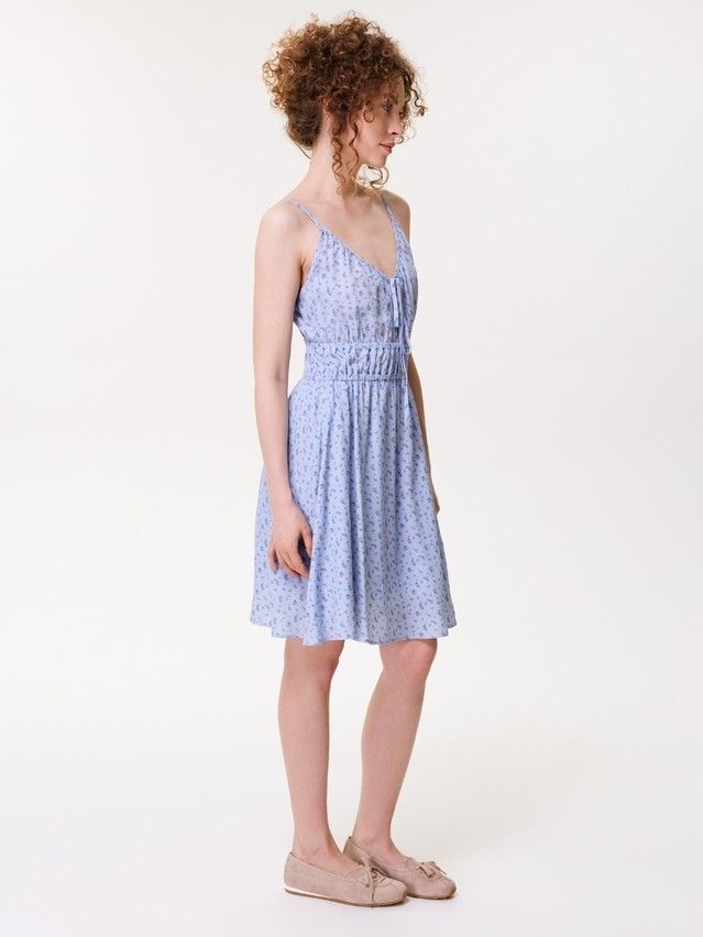 Women's sundress CONTE LSF 3816, s.170-84-90, blue-flowers - 3