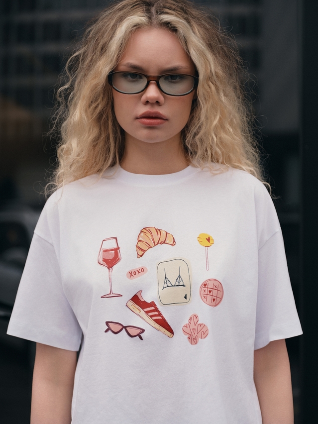 Women's polo neck shirt CONTE ELEGANT LD 3032, s.170-92, white-stickers - 2