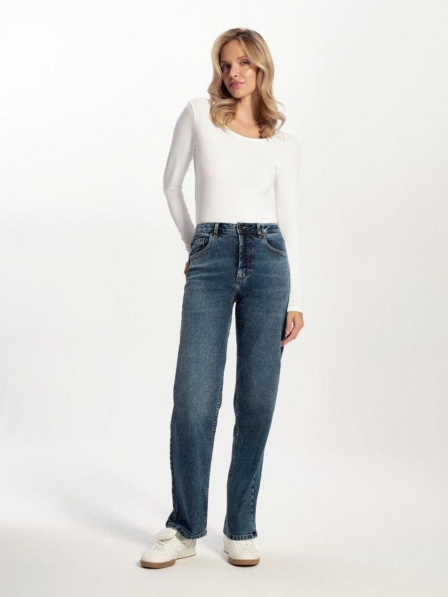Denim trousers CONTE ELEGANT CON-825, s.170-102, dark blue - 1