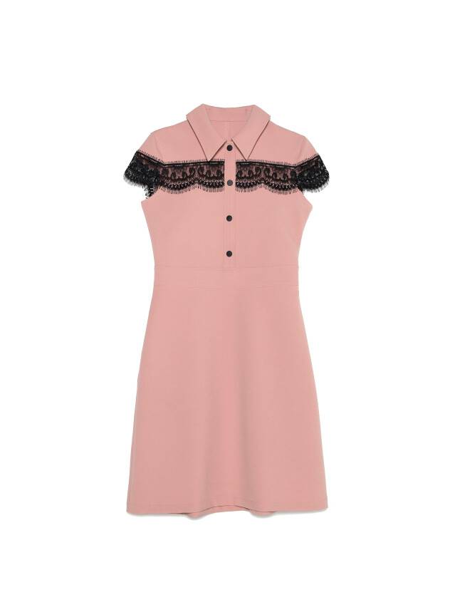 Women's dress-shirt LPL 1038 s.164-84-90, dusty rose-black - 3