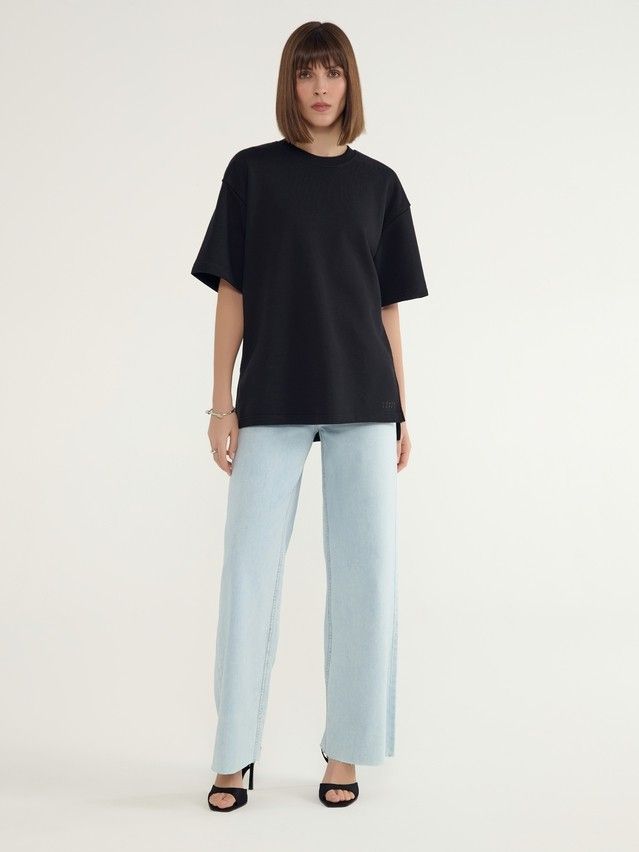 Women's polo neck shirt CONTE ELEGANT LD 3081, s.170-100, black - 1