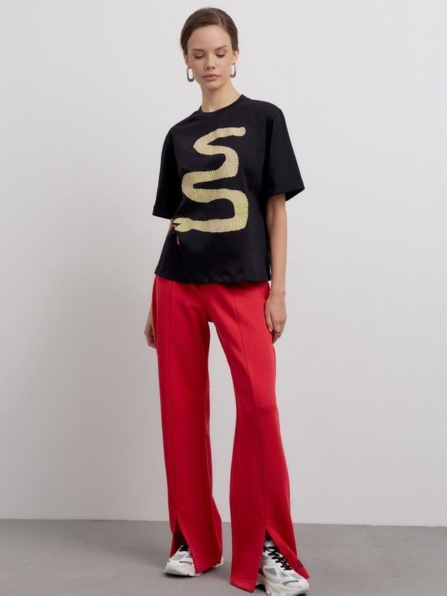 Women's polo neck shirt CONTE ELEGANT LD 2710, s.170-92, black-snake - 1