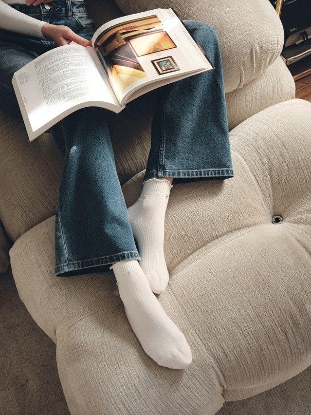 Women's socks CONTE, s.23-25, 1157 milky - 6