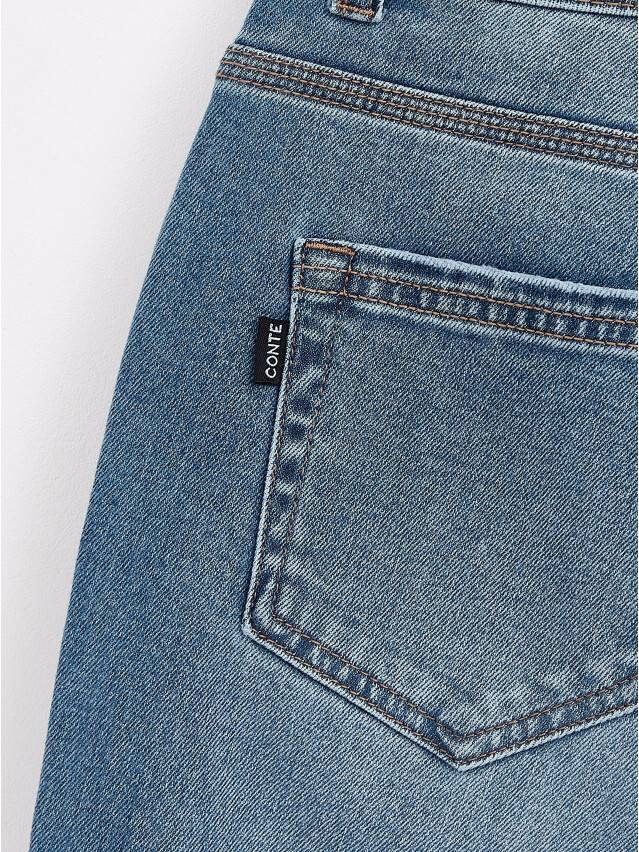 Denim trousers CONTE ELEGANT CON-402, s.170-102, washed blue - 7