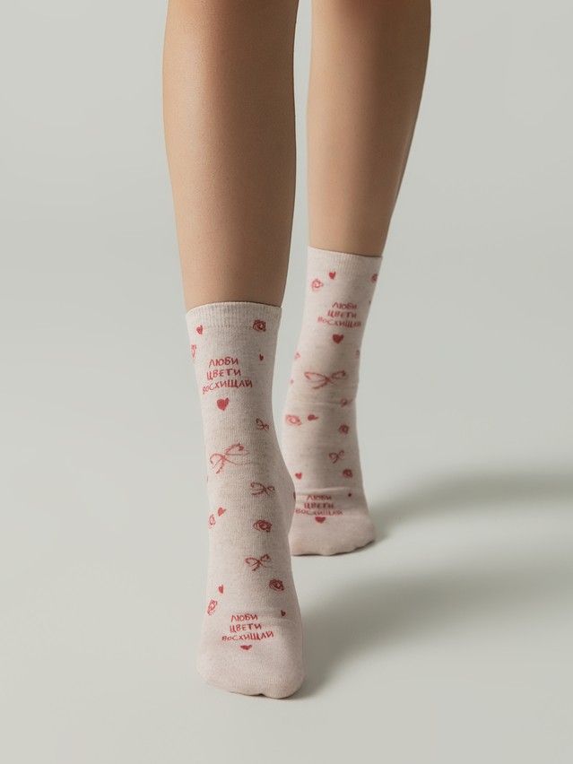 Women's socks CONTE ELEGANT FANTASY, s.23-25, 1139 pink - 1