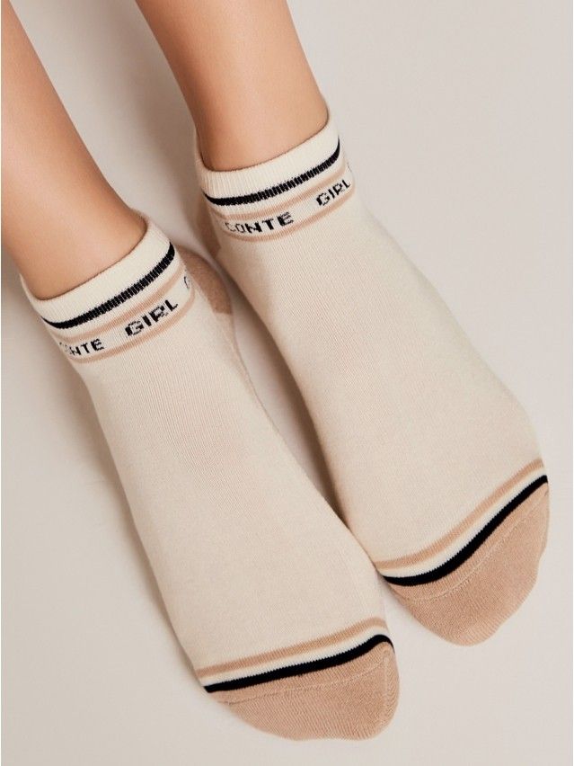 Women's socks CONTE ELEGANT ACTIVE, s.23-25, 572 cappuccino - 3
