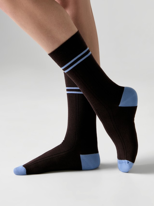 Women's socks CONTE ELEGANT SPORT, s.23-25, 1104 chocolate - 3