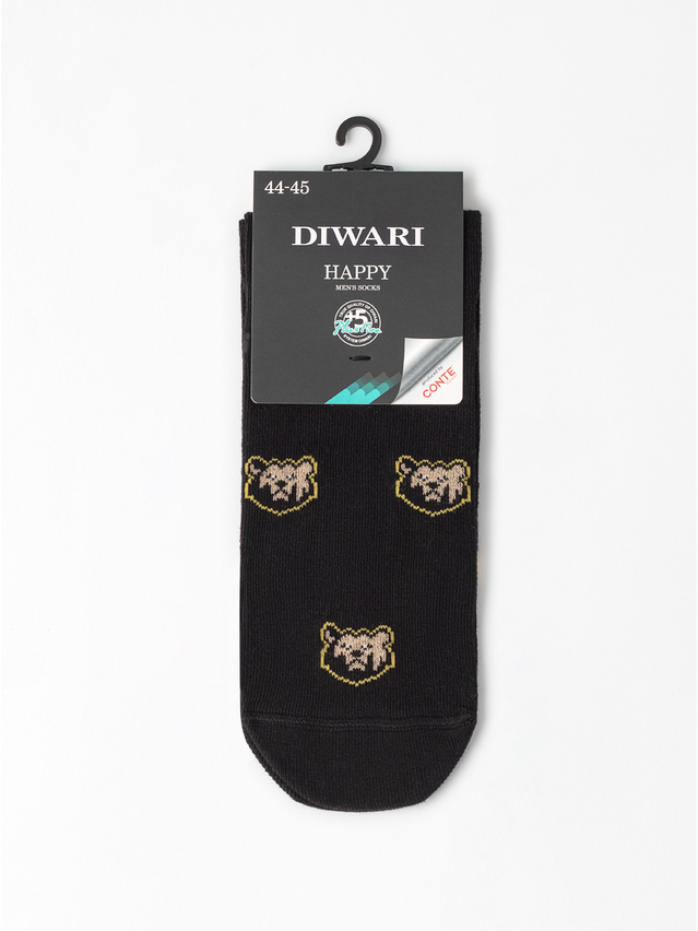 Men's socks DIWARI HAPPY, s.25, 974 black - 2