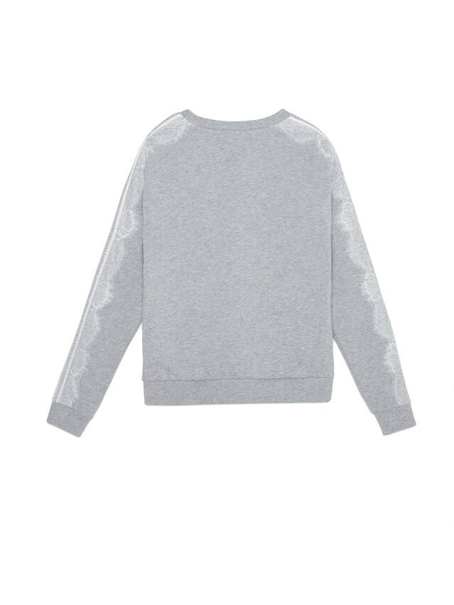 Women's sweatshirt LD 1051, s.170-100, shiny grey - 5