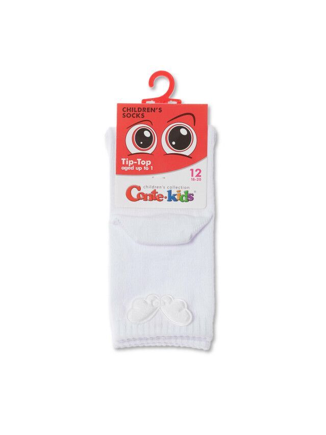 Children's socks CONTE-KIDS TIP-TOP, s.15-17, 389 white - 2