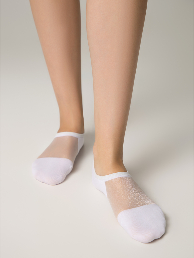 Women's socks 18S-4SP, s.36-38, 000 white - 1