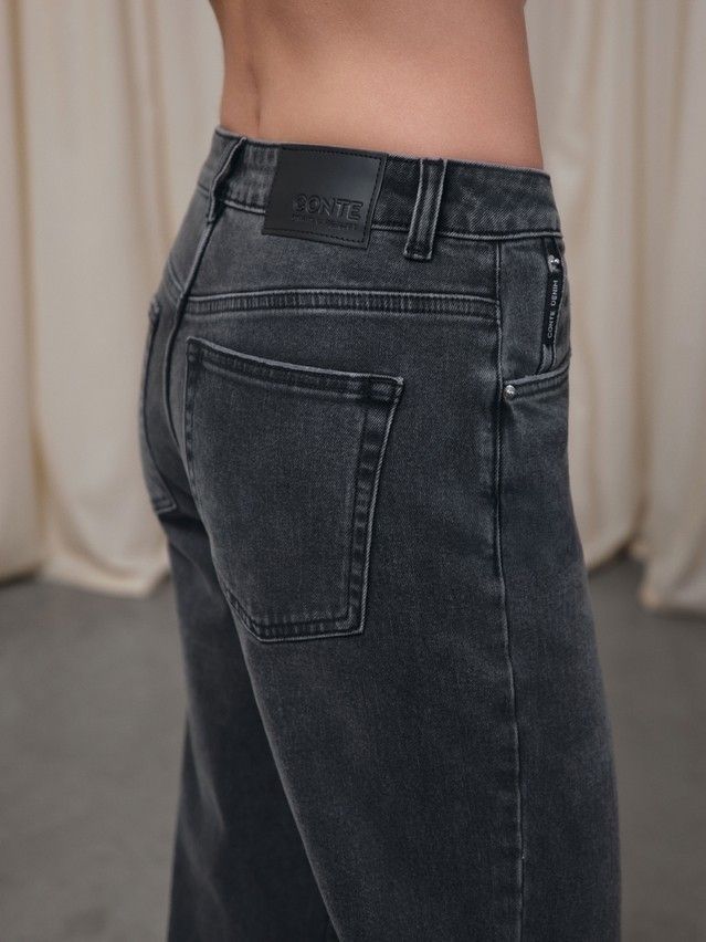 Women's jeans CONTE CON-799, s.164-90, washed black - 4