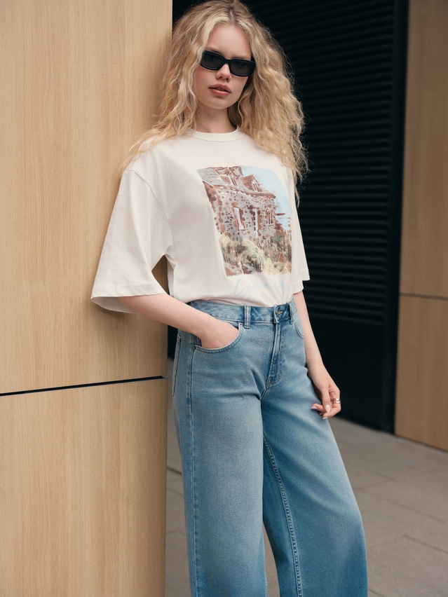 Women's polo neck shirt CONTE LD 3449, s.170-88, milk-house - 2