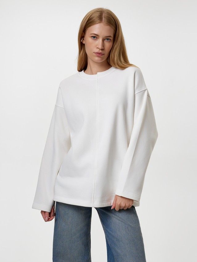 Women's polo neck shirt CONTE LD 3231, s.170-84, off-white - 1