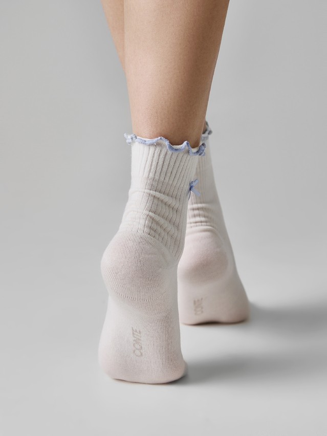 Women's socks CONTE, s.23-25, 1184 milky-blue - 2