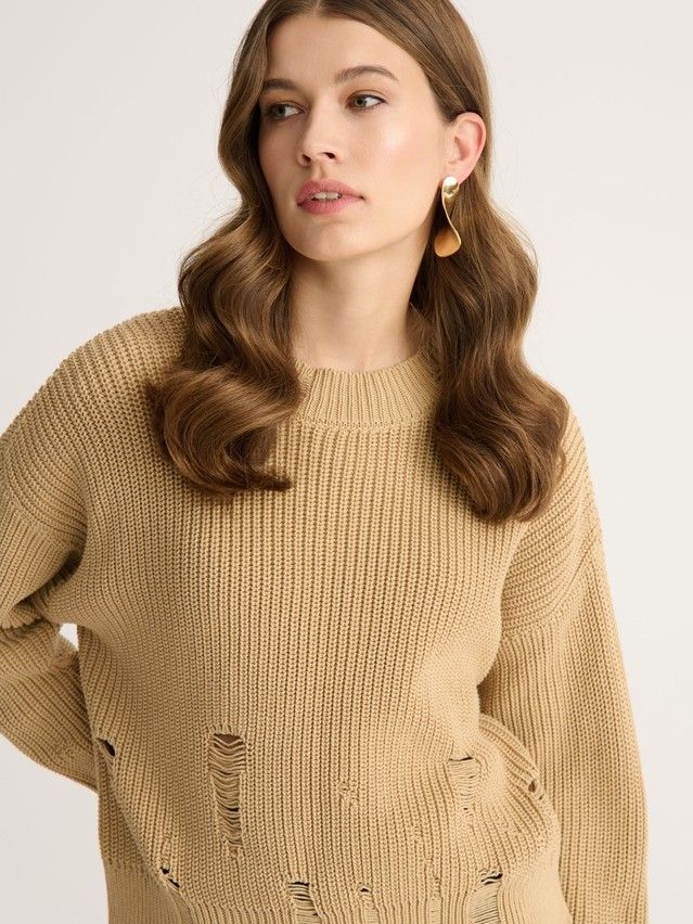 Women's pullover CONTE ELEGANT LDK2394, s.170-84, peanut - 1
